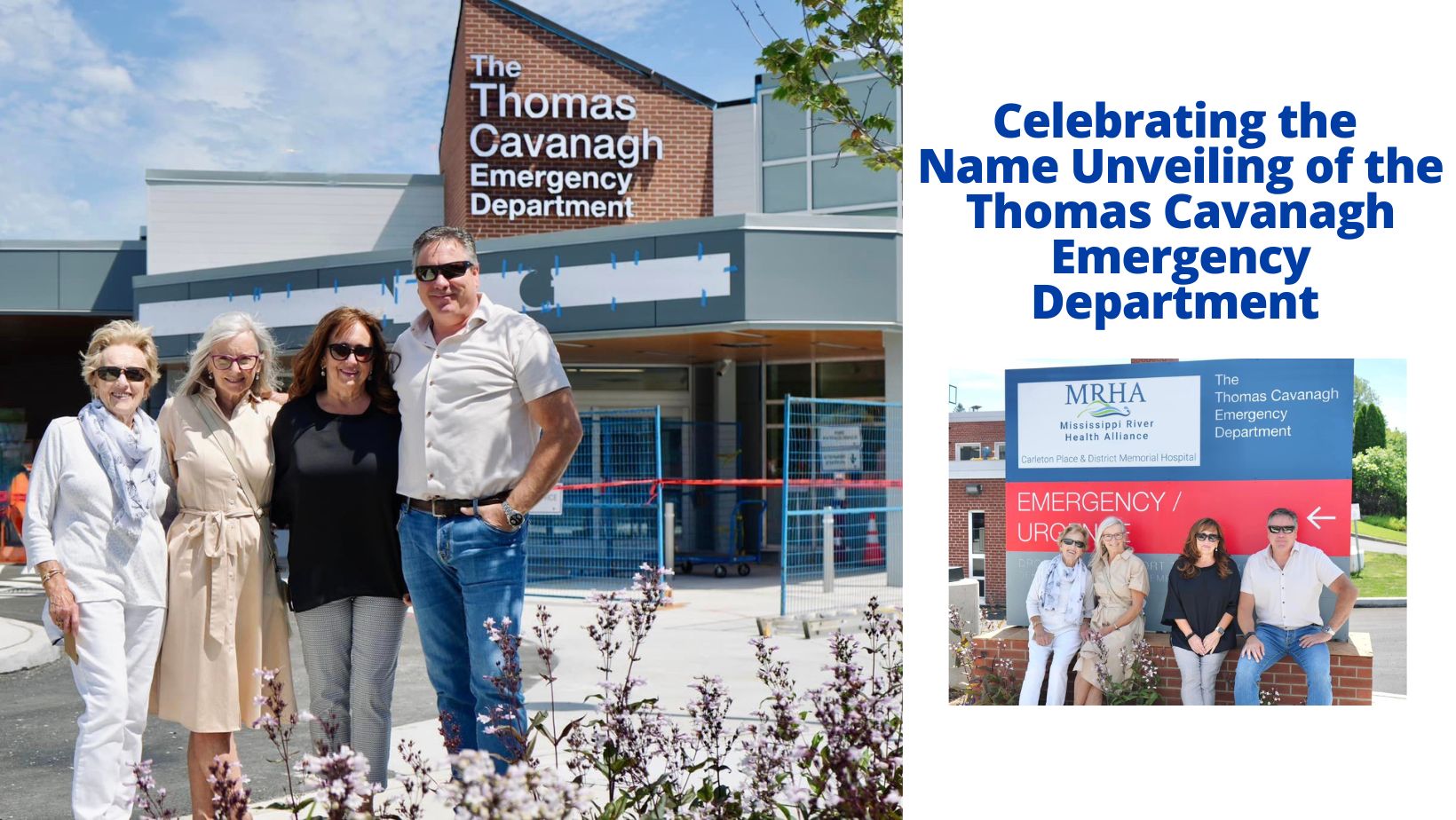Unveiling the Name of The Thomas Cavanagh Emergency Department